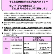 子ども医療費助成制度（福岡市）