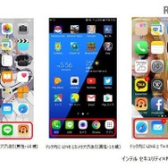 高校生のスマートフォンホーム画面の例