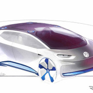 VWのEVコンセプトの予告スケッチ