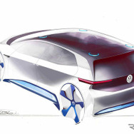 VWのEVコンセプトの予告スケッチ