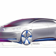 VWのEVコンセプトの予告スケッチ