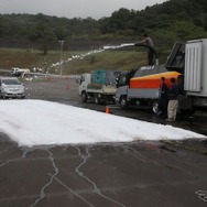 コースに設けられた圧雪路ゾーン