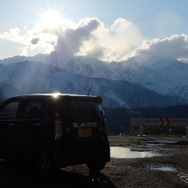 白沢峠からは後立山連峰の核心が一望できる