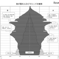 人口ピラミッドの推移