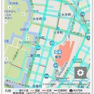 通れた道マップ表示イメージ