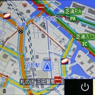 「VICS WIDE」に対応したが、地図上ではその違いは特に区別して表示していない