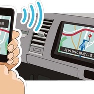 『NaviCon』は、スマホで探した位置情報をカーナビ上に目的地として設定できる