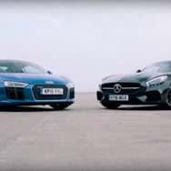 アウディ　R8 V10 vs メルセデスAMG GT S