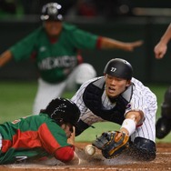 侍ジャパン強化試合での大野奨太 参考画像（2016年11月10日）