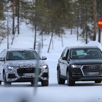 アウディQ8 vs Q7、雪上ガチバトル！新旧フラッグシップが競演 画像