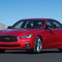 【ジュネーブモーターショー2017】インフィニティ Q50、改良新型を公開予定…アダプティブステアリングが進化 画像