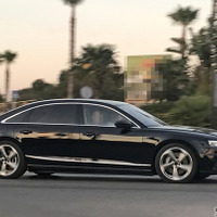 アウディ史上最強剛性ボディだ！夕暮れに、「A8」次期型フルヌード現る！ 画像