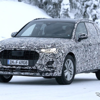 アウディ Q3、次期型ボディほぼ丸見え！前後ライト形状もくっきりと 画像