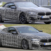 BMW M850i、クーペ＆カブリオレを激写…ルーフだけじゃないデザインの違いとは 画像