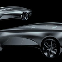 アストンマーティン ラゴンダ EV、ティザースケッチ…2021年発表へ 画像