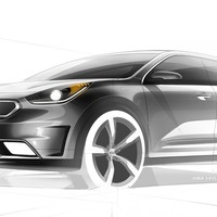韓国 キア から新型ハイブリッドSUV、ニロ 発表へ 画像
