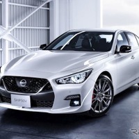 【日産 スカイライン 新型】インフィニティ顔を廃止…エンジンはオールV6、ツインターボは400馬力 画像