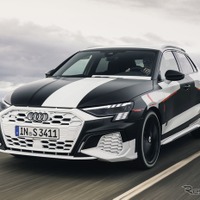 アウディ A3スポーツバック 次期型、街乗りから雪上ドリフトまで？…プロトタイプの公式画像 画像