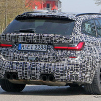 BMW M3ツーリング がミュンヘン市街地に出現…高出力モデル「コンペティション」も？ 画像