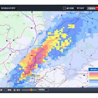 パスコ、動態管理サービスに気象・震度・通行実績情報を実装 画像