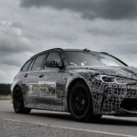 BMW M3 初の「ツーリング」、縦長グリルが確定…プロトタイプの写真 画像