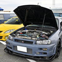 左ハンドルのホンダ フィット！ US仕様で雰囲気激変…34th MOONEYES Street Car Nationals 画像