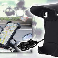 画面がよく見える！ ツーリングも快適なバイク用スマホホルダー「B-KIT01」新登場 画像