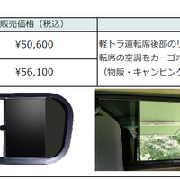 軽トラ積載用カーゴボックス「Boo3」のオプションパーツが新発売 画像
