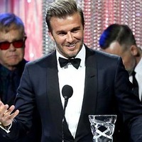 デビッド・ベッカム、ユニセフの人道リーダーシップ賞を受賞 画像