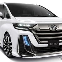 【トヨタ ヴェルファイア 新型】シャープエッジなメッキパーツ、モデリスタが精悍なスタイルを演出 画像