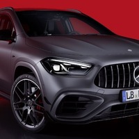 メルセデスベンツ『GLA』に頂点「AMG 45」、421馬力ターボ搭載…改良新型を欧州発表 画像