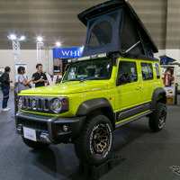 日本未発売の『ジムニーシエラ 5ドア』ポップアップルーフ付き車両が参考展示…東京キャンピングカーショー2024 画像