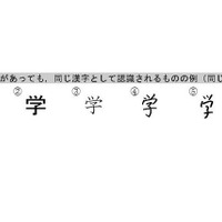 漢字の「とめ」「はね」違っても同じ漢字、文化審議会が指針案 画像
