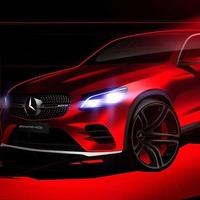 【ニューヨークモーターショー16】メルセデスGLCクーペ、スケッチ公開 …AMG版も設定へ 画像
