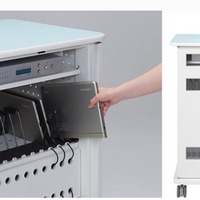 3モードで効率充電…ライオン事務器「タブレット充電収納保管庫」 画像