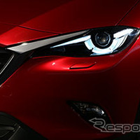【北京モーターショー16】マツダ CX-4、ヘッドライトが見えた 画像