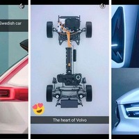 ボルボ謎の新型車、テールランプが見えた 画像