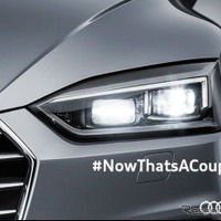 アウディ A5 クーペ 新型、LEDライトが光った 画像