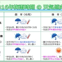 関東の梅雨入りはいつ？ 2016年は「蒸し暑くジメジメ」太平洋側は降水量多 画像