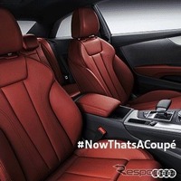 アウディ A5 クーペ 新型、インテリアが見えた 画像