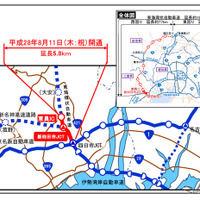 新名神 四日市JCT～東海環状 東員IC間…港湾物流の効率化に期待　8月11日開通 画像