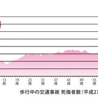 歩行中の交通事故、7歳児にピーク…成人の2.5倍 画像