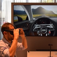 【アウディ TechDay 16】VRで運転席に座る！ 購入前にじっくり観察…開発にも応用可 画像