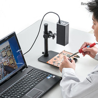 接写も広範囲も拡大できるデジタル顕微鏡、サンワサプライ11/10発売 画像