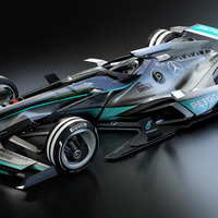 メルセデス未来のF1マシンを公開、2030年はこうなる！ 画像