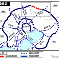 圏央道茨城県区間が全線開通…外環道は対距離制料金へ移行　2017年2月26日 画像