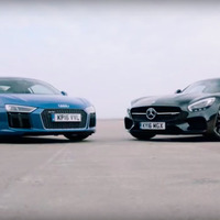 【動画】533馬力アウディR8にメルセデス最新GT Sがドラッグレースで挑む！ 画像
