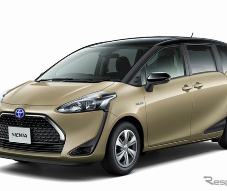 トヨタ シエンタ 改良新型、2列シート車を新設定 MTB 2台搭載可能 画像