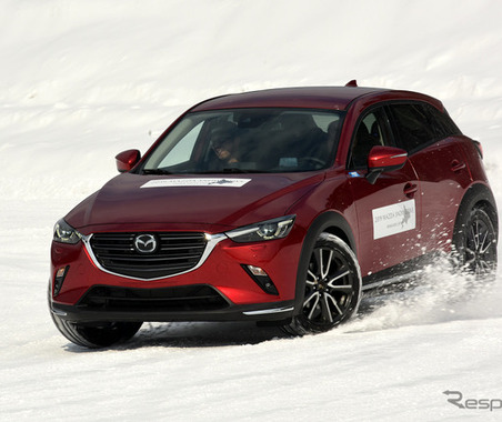マツダ i-ACTIV AWDとGVCの進化を雪上で実感… マツダ3 と CX-3プロトタイプ で試す 画像