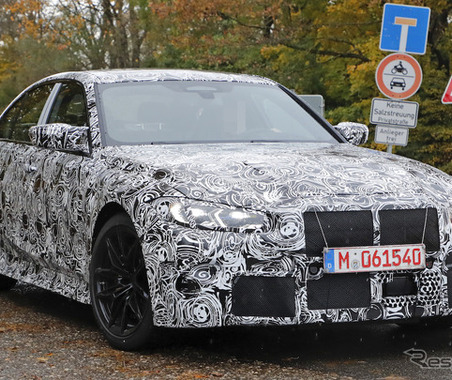 BMW M3セダン 次期型のデザインは、3シリーズとはかなり違う!巨大グリルもチラ見せ 画像
